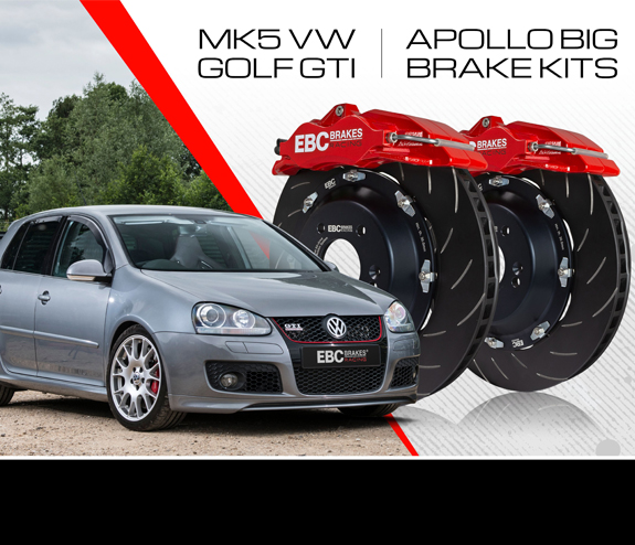 EBC BRAKES DISPONIBILIZA NOVO KIT APOLLO BIG BRAKES PARA VW GOLF GTi MK5